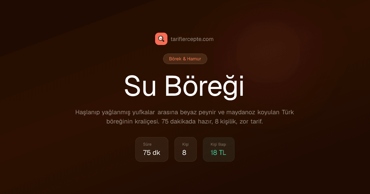 Su Böreği tarifi