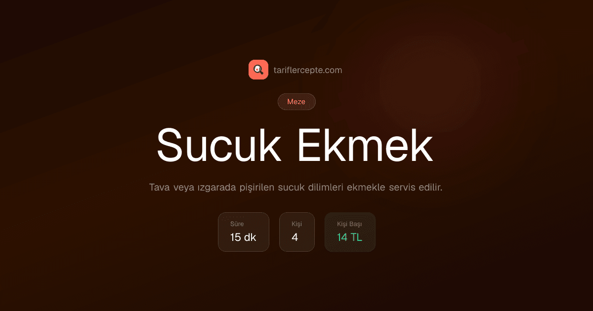Sucuk Ekmek tarifi