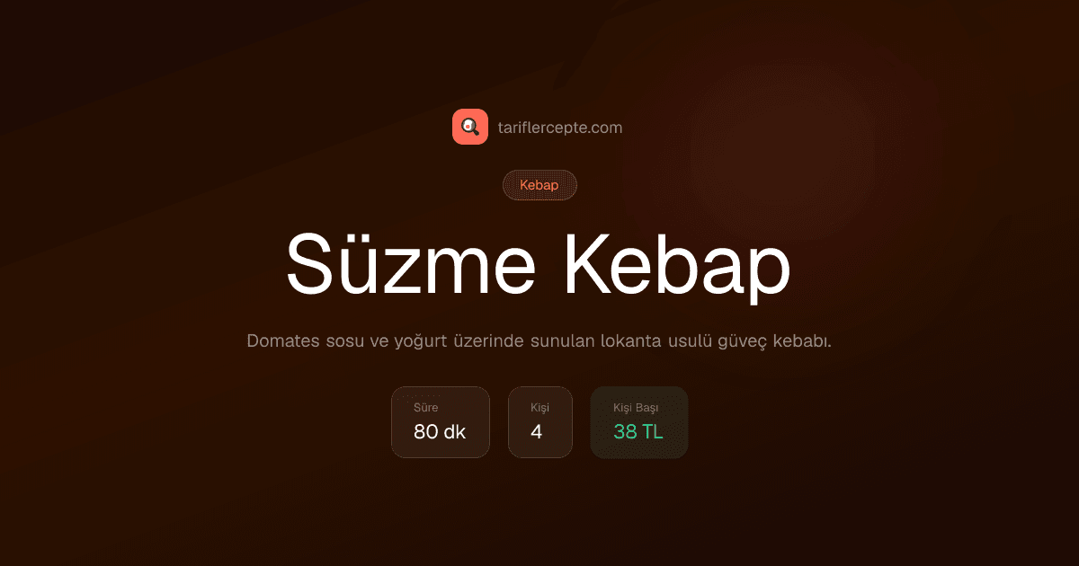 Süzme Kebap tarifi