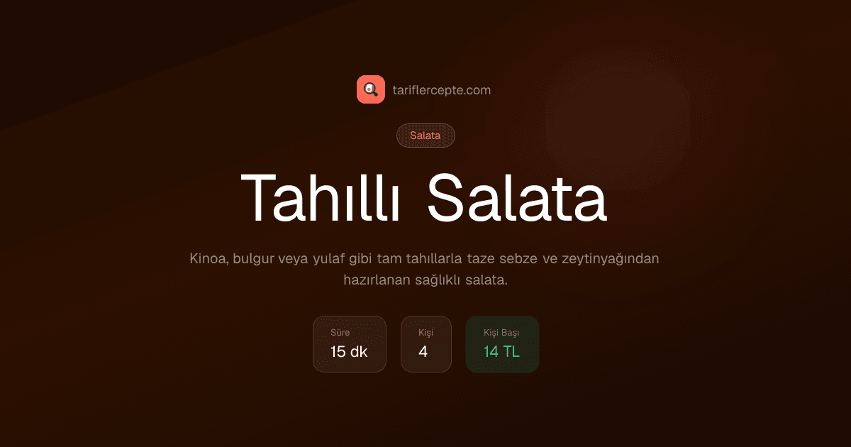 Tahıllı Salata tarifi