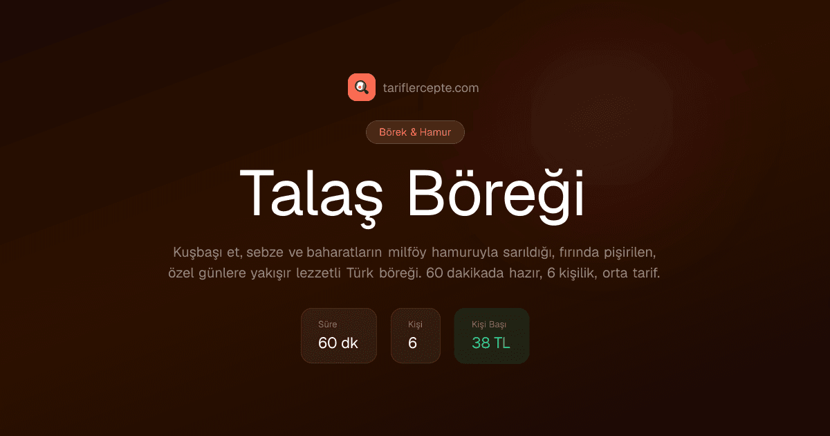 Talaş Böreği tarifi