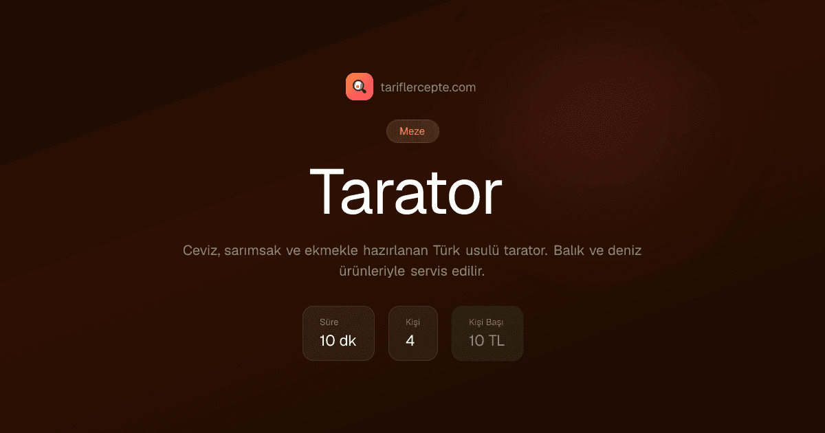 Tarator tarifi