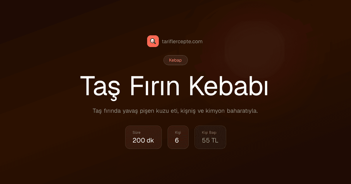 Taş Fırın Kebabı tarifi