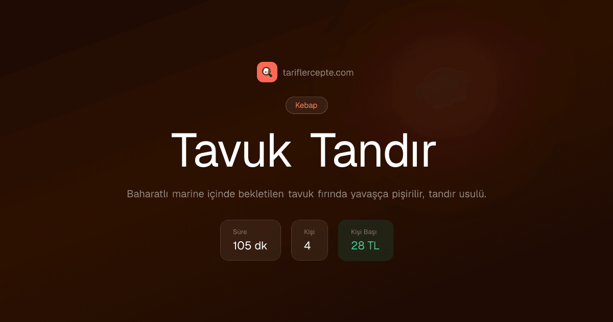 Tavuk Tandır tarifi