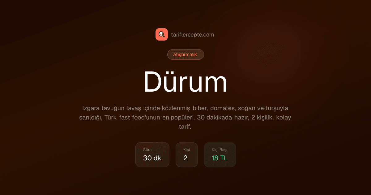 Dürum tarifi