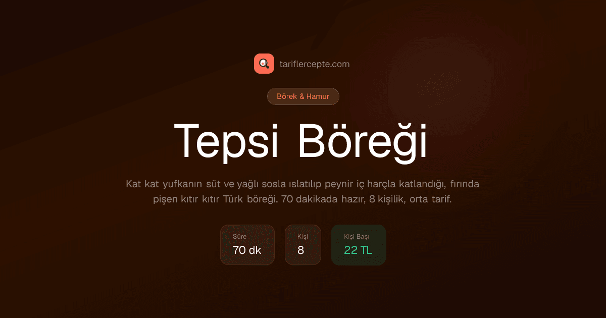 Tepsi Böreği tarifi
