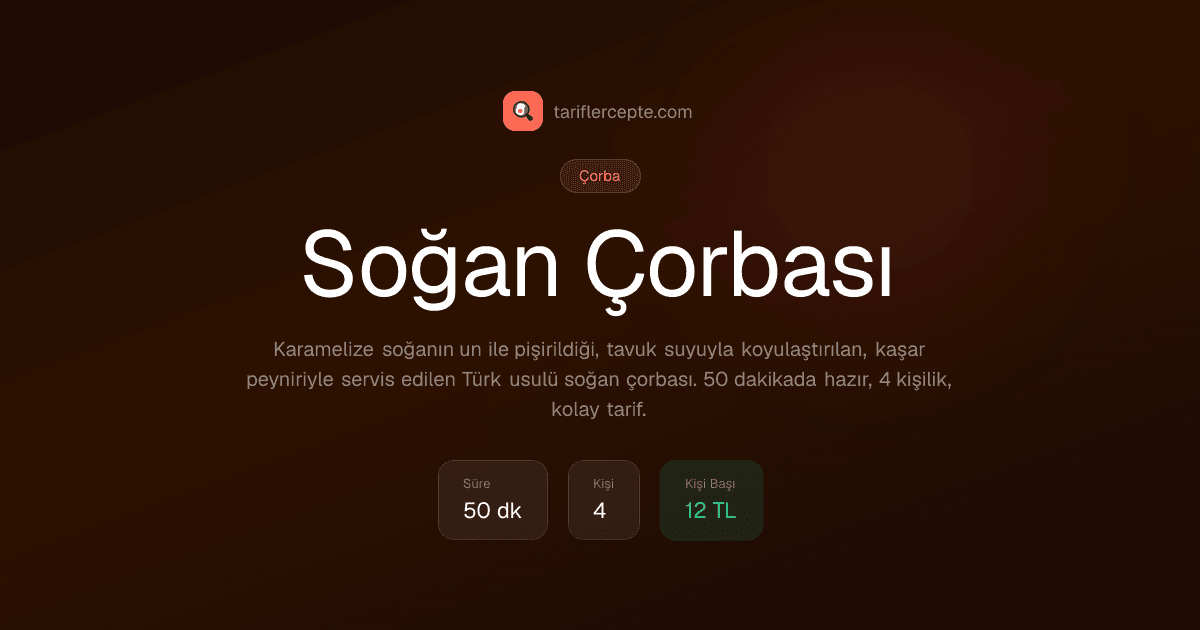 Soğan Çorbası