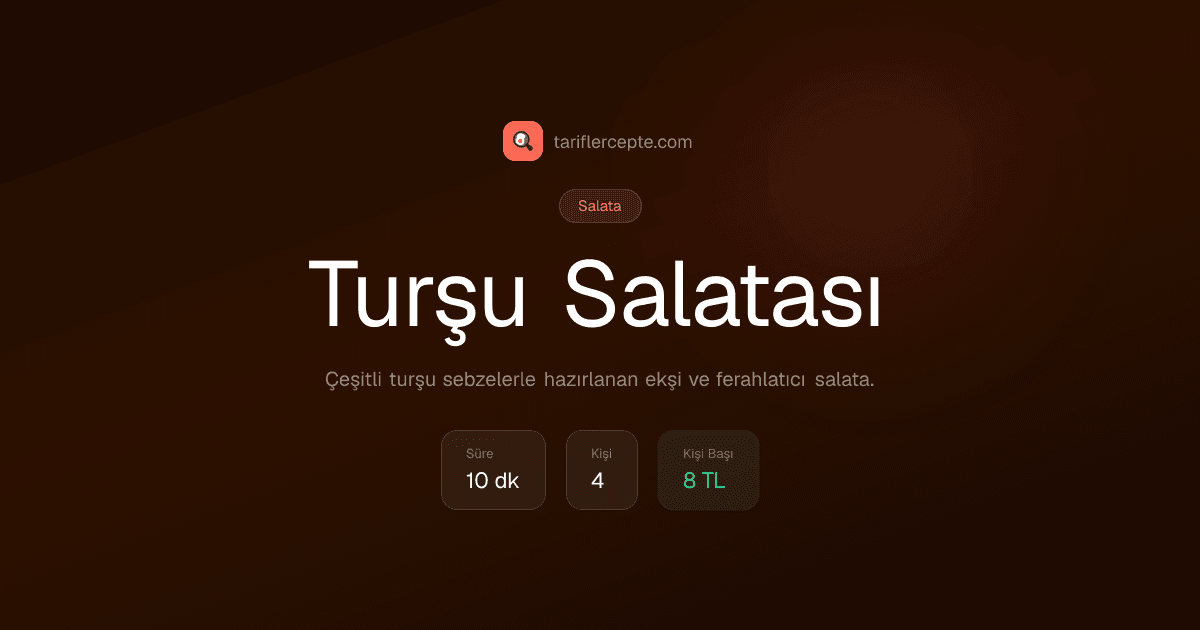 Turşu Salatası tarifi