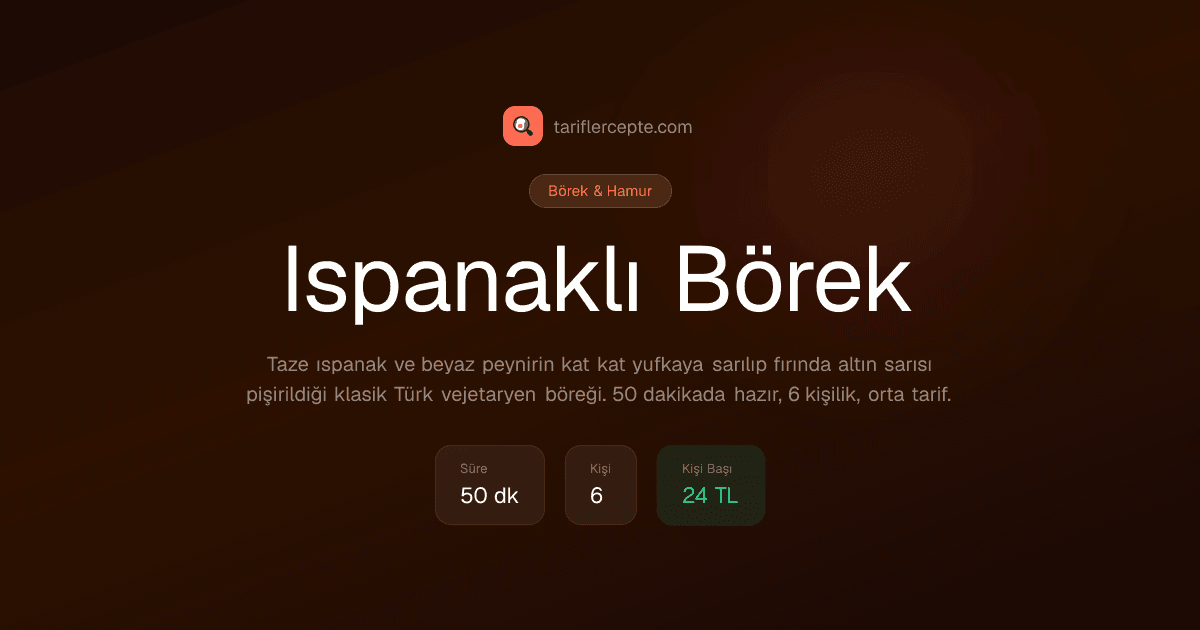 Ispanaklı Börek tarifi