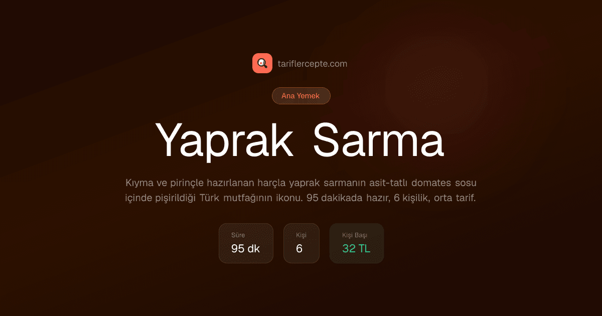 Yaprak Sarma tarifi