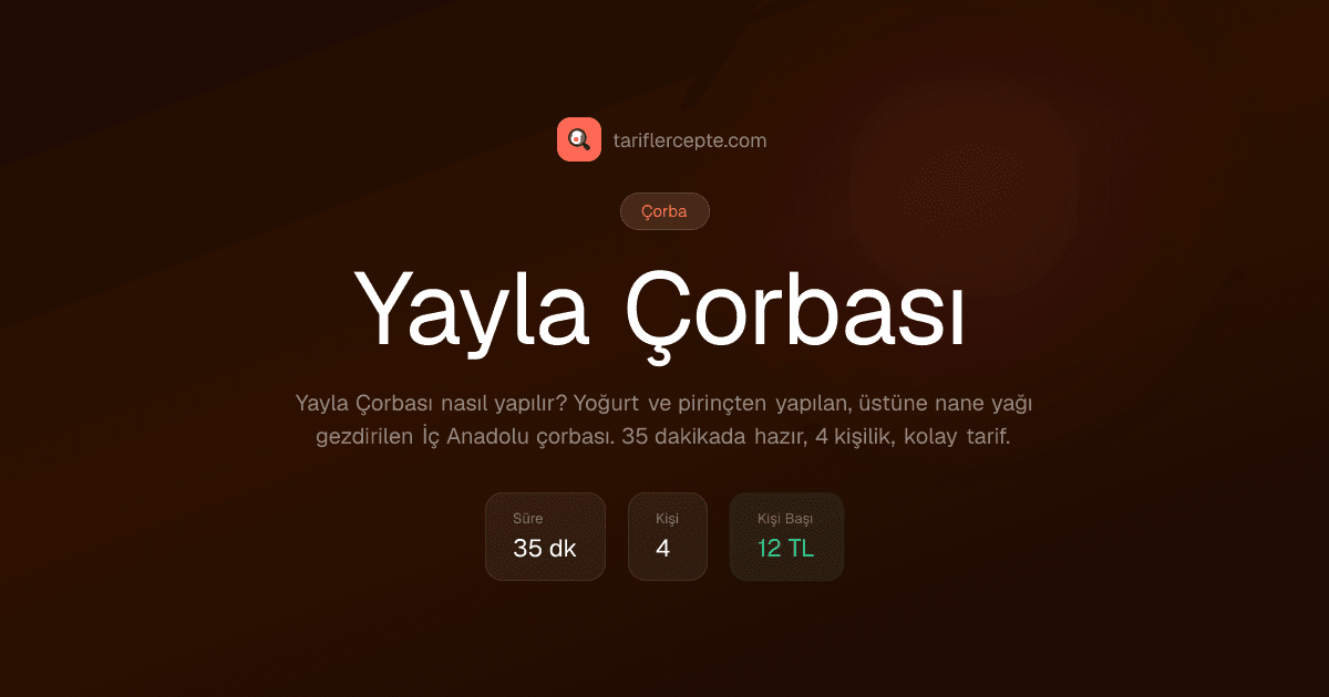 Yayla Çorbası