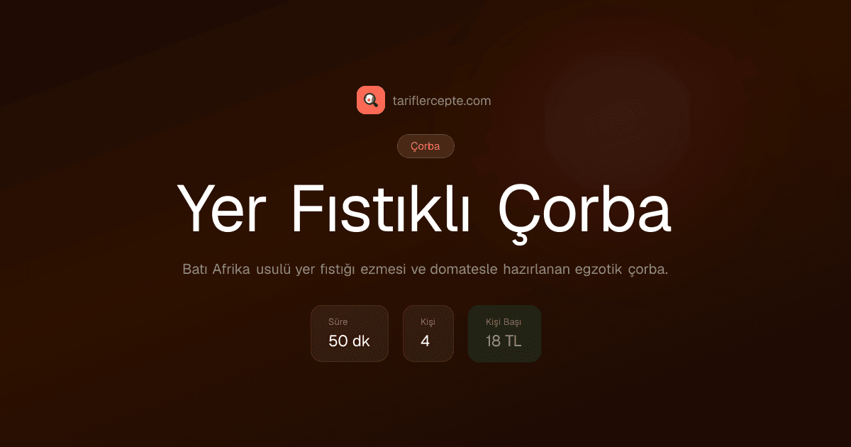 Yer Fıstıklı Çorba tarifi