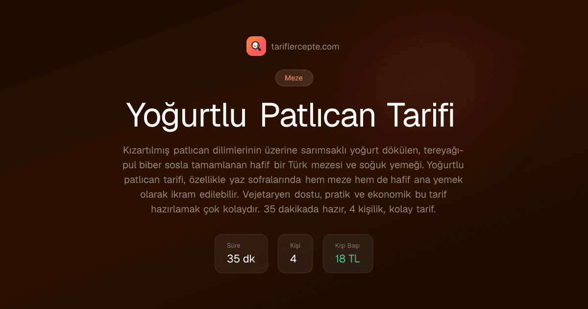 Yoğurtlu Patlıcan Tarifi tarifi