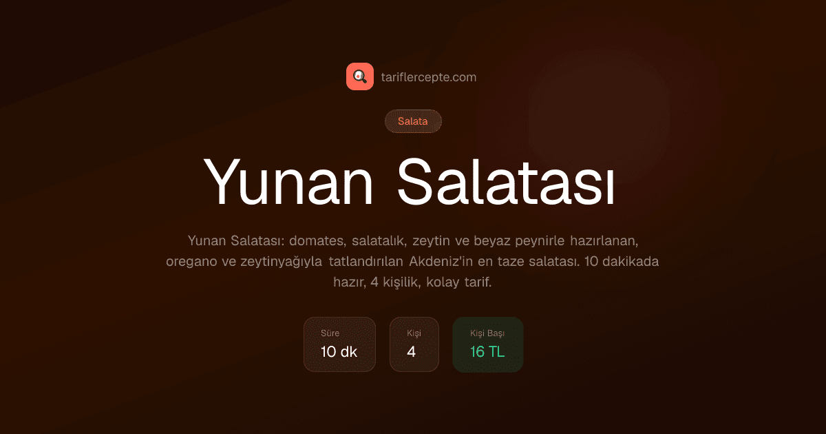 Yunan Salatası tarifi