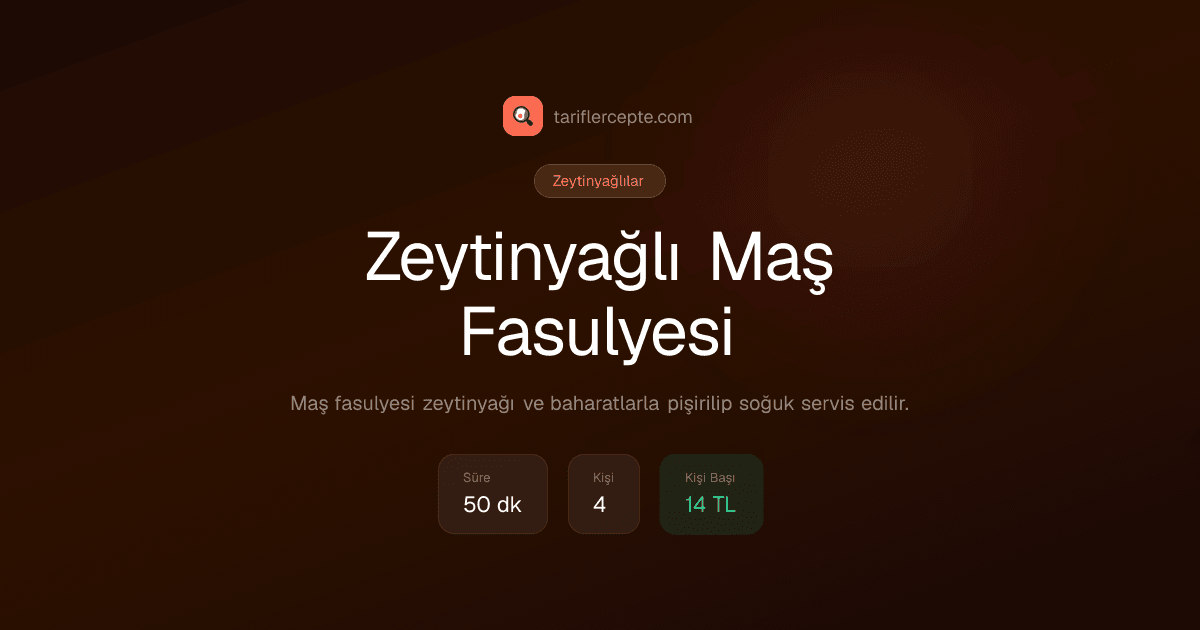 Zeytinyağlı Maş Fasulyesi tarifi