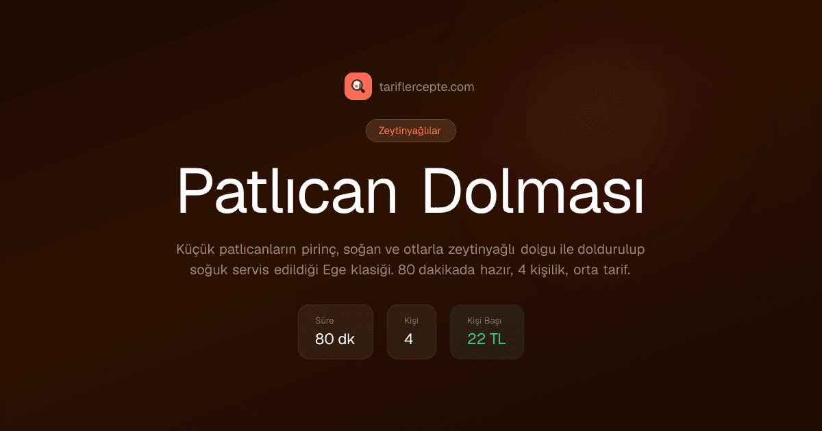 Patlıcan Dolması tarifi